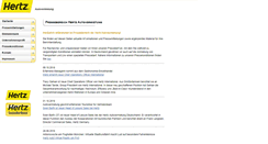 Desktop Screenshot of hertz-presse.de