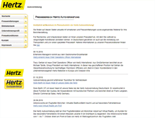 Tablet Screenshot of hertz-presse.de